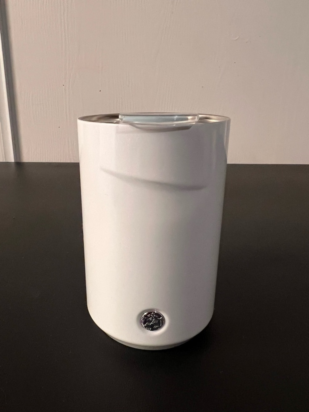 2020 Starbucks 12 fl oz White Stainless Steel Travel Mug with Lid CLEAN NO DENTS